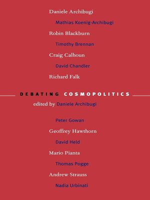 cover image of Debating Cosmopolitics